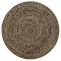 Miniatyrbilde 1 av 5: vidaXL Håndlaget teppe jute svart og naturlig 120 cm