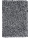 Pikkukuva 1 / 6: Matto mustavalkoinen polyesteri 200 x 300 cm pörröinen pitkä nukka suorakulmio moderni tyyli