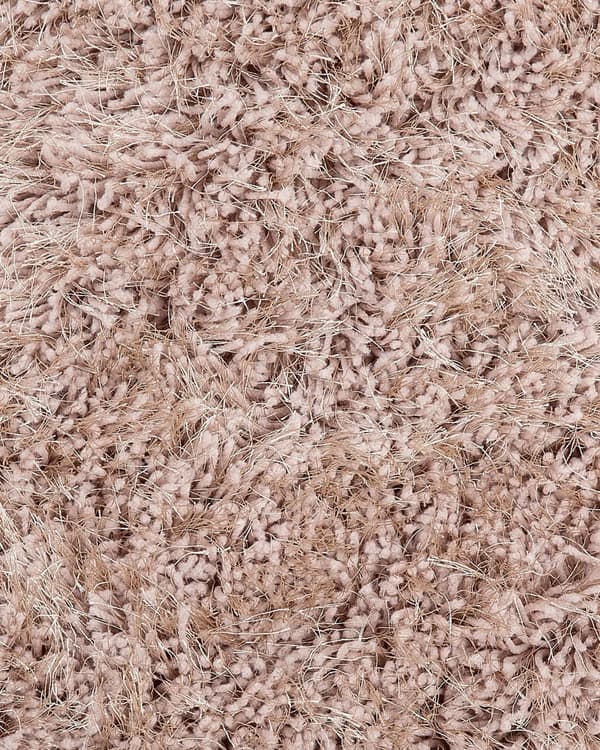 Matto beige polyesteri 160 x 230 cm pörröinen pitkä nukka suorakulmio moderni tyyli