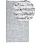 Pikkukuva 1 / 6: Matto harmaa beige villa puuvilla 80 x 150 cm geometrinen kuvio käsintehty suorakulmio skandinaavinen