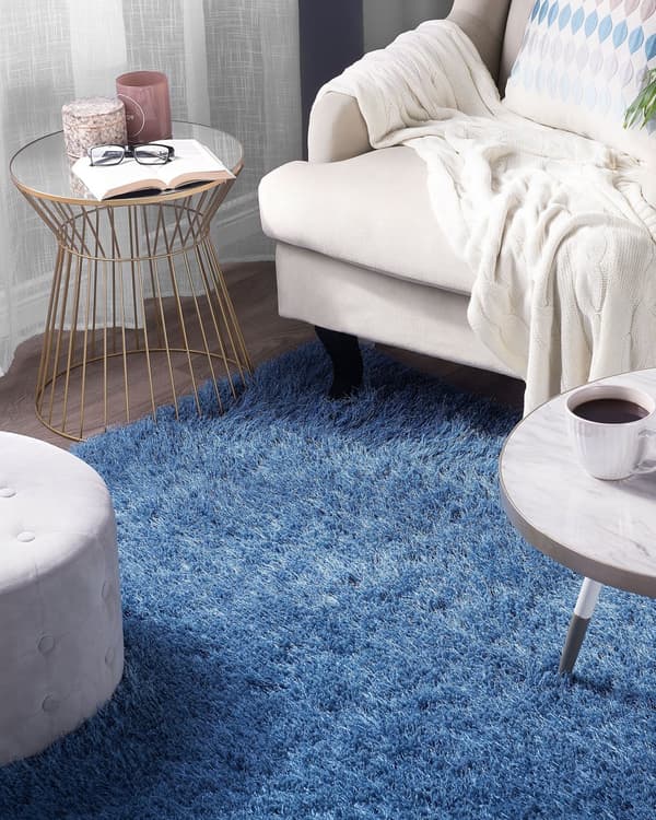 Trasmatta Blå Polyester Rektangulär 200 x 300 cm