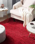 Miniatyrbild 2 av 6: Trasmatta Röd Polyester Rektangulär 160 x 230 cm