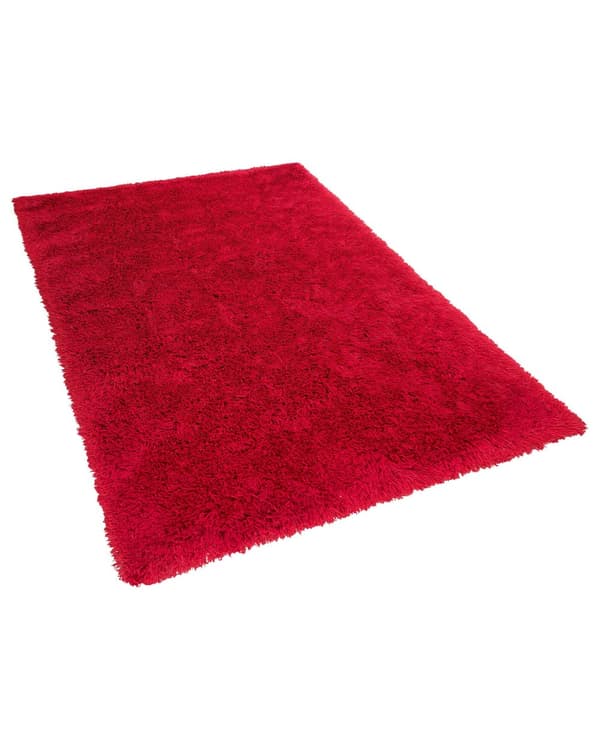 Trasmatta Röd Polyester Rektangulär 200 x 300 cm
