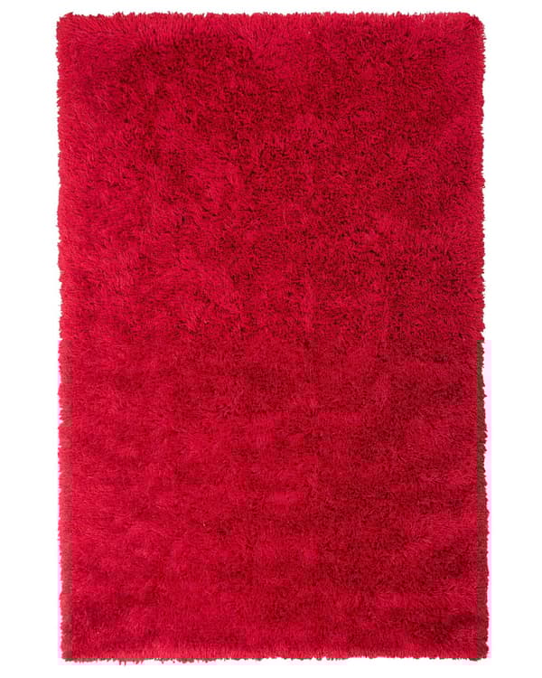 Trasmatta Röd Polyester Rektangulär 200 x 300 cm