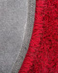 Miniatyrbild 6 av 6: Trasmatta Röd Polyester Rund 140 cm