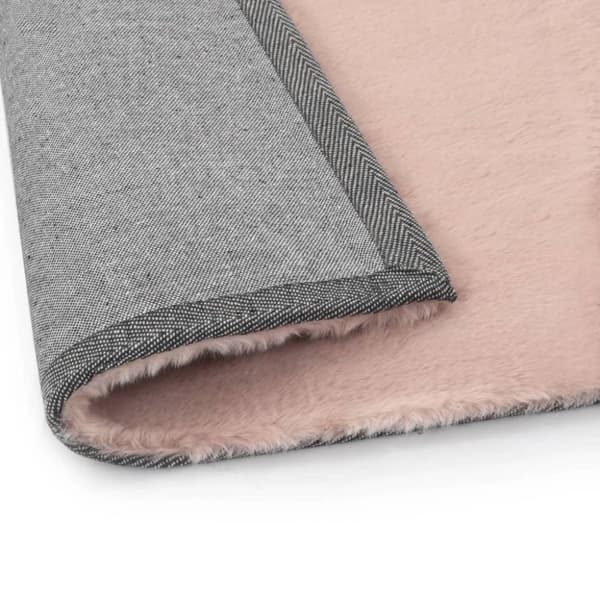 vidaXL Matta 160x230 cm konstpäls gammelrosa