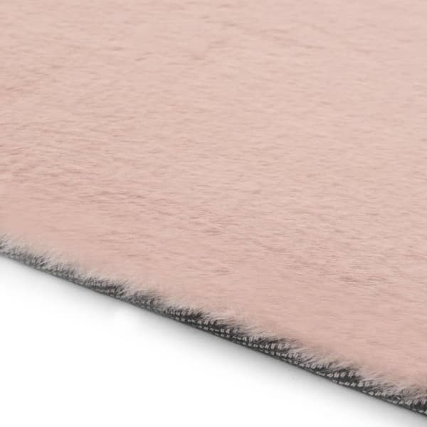 vidaXL Matta 160x230 cm konstpäls gammelrosa