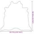 Pikkukuva 10 / 10: vidaXL Aito lehmäntaljamatto 150x170 cm beige