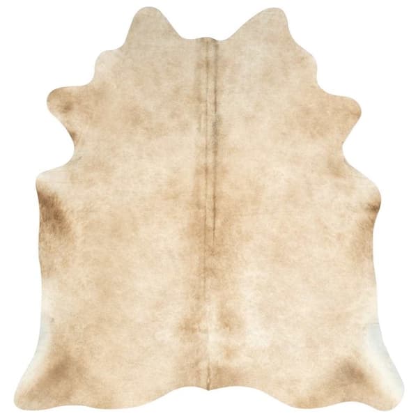 vidaXL Ekte kuskinnteppe 150x170 cm beige