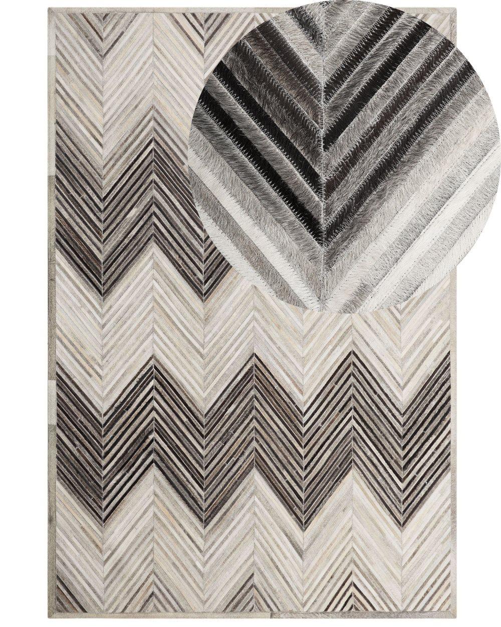 Matta 140 x 200 cm koskinn grå AYTEPE