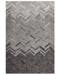 Miniatyrbild 4 av 6: Matta Grå 140 x 200 cm Koskinn Läder Geometrisk Modern