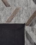Miniatyrbild 6 av 6: Matta Grå 140 x 200 cm Koskinn Läder Geometrisk Modern