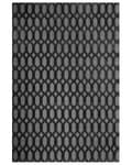 Miniatyrbild 4 av 7: Matta Grå Viskos 140 x 200 cm Geometriskt Mönster Handvävd Plattväv