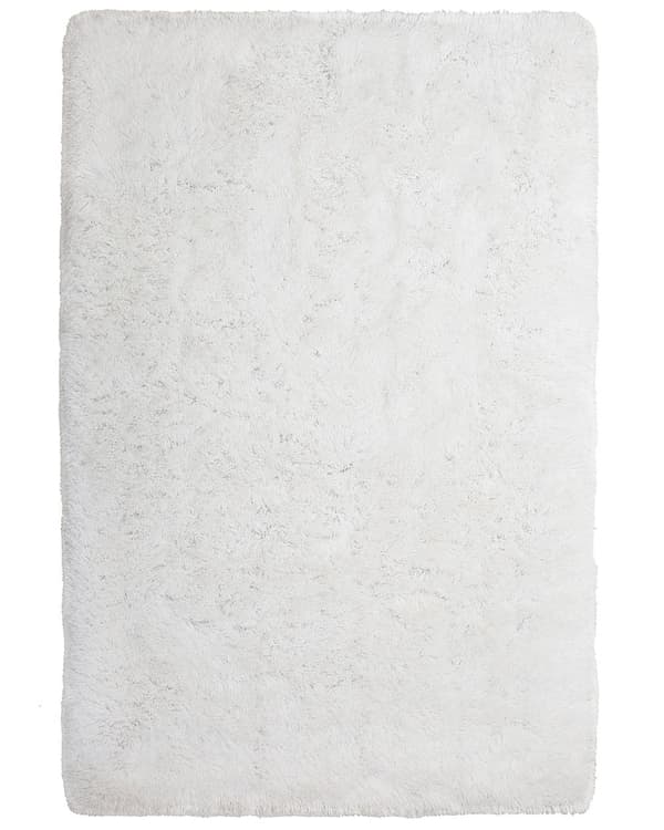 Shaggy hvid tæppe 200 x 300 cm fluffy uldet