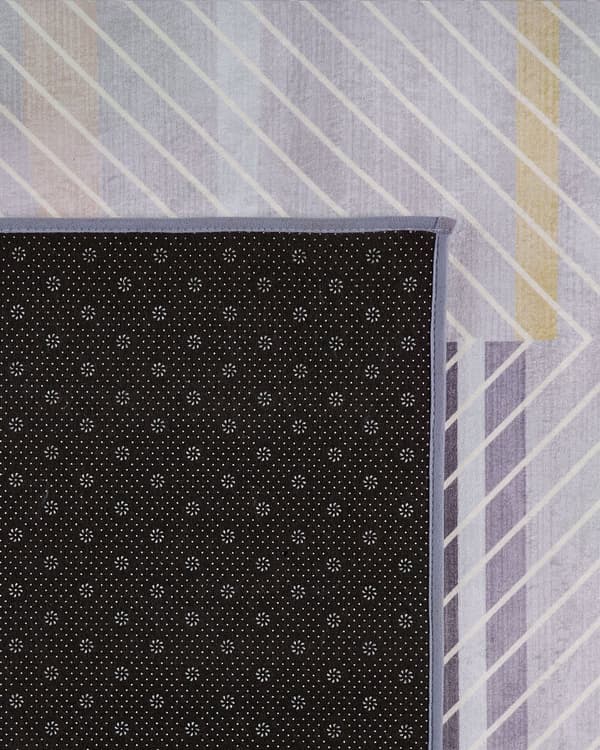 Matta Grå Polyester 80 x 150 cm Modern Abstrakt Mönster