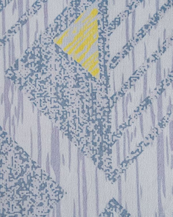 Matta Grå med Gul Polyester 80 x 150 cm Geometriskt Mönster