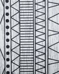 Miniatyrbild 5 av 6: Matta Svart och Grå Polyester 140 x 200 cm Geometriskt Mönster