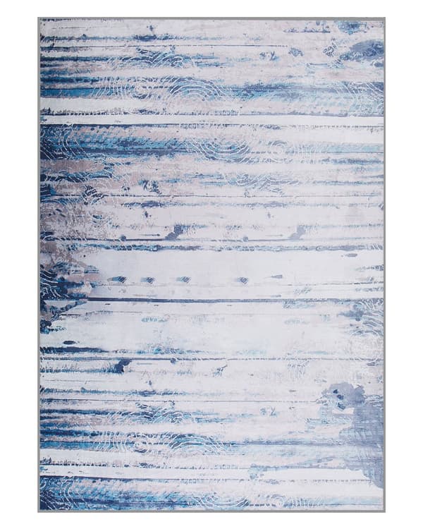 Tæppe grå og beige polyester 140 x 200 cm Lav luv moderne abstrakt mønster