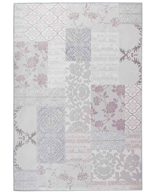 Flerfarvet tæppe 160x230 cm blomstermønster vintage romantisk moderne stil