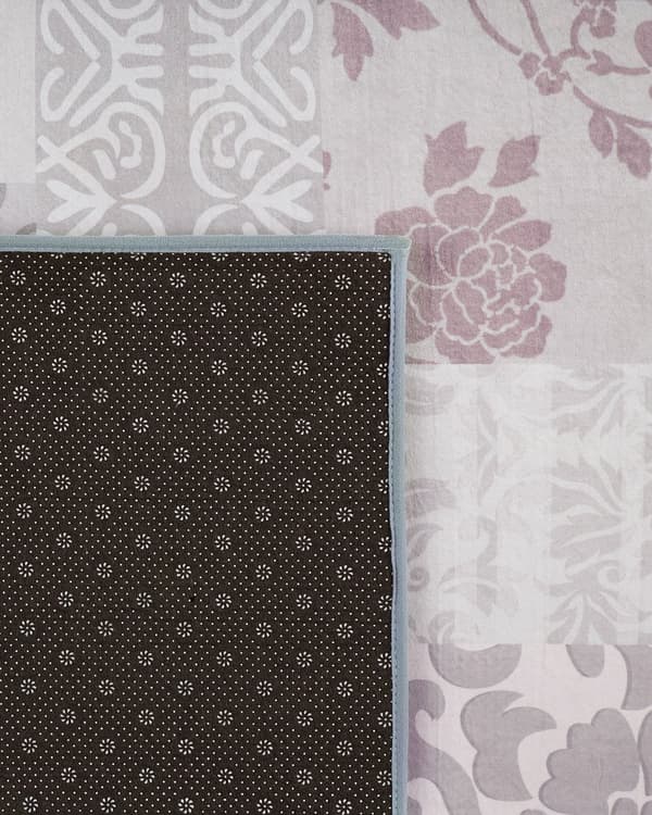 Flerfarvet tæppe 160x230 cm blomstermønster vintage romantisk moderne stil