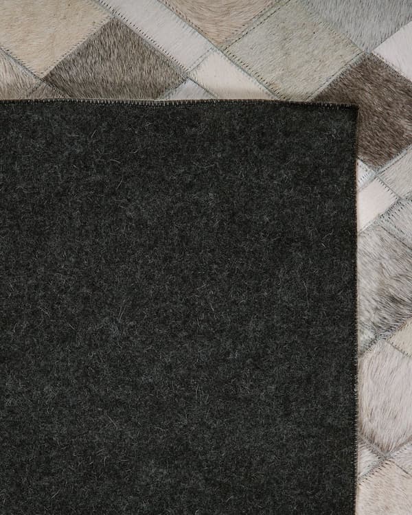 Flerfarvet Læder Tæppe 140 x 200 cm Patchwork Rustik Moderne Stil