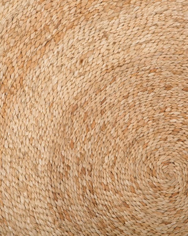 Rundt Tæppe Beige 140 cm Dekorativ Stue Soveværelse Spisestue Boho Stil