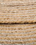 Miniatyrbild 7 av 7: Matta Beige Rund 140 cm Boho Rustik Lantlig Bondgård Spiral Flätad Jute Badrum Vardagsrum Kök Matsal