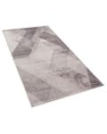 Pikkukuva 4 / 6: Matto vaaleanpunainen polyesteri 80 x 150 cm geometrinen kuvio liukumaton lyhyt nukka moderni tyyli