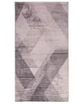 Pikkukuva 1 / 6: Matto vaaleanpunainen polyesteri 80 x 150 cm geometrinen kuvio liukumaton lyhyt nukka moderni tyyli