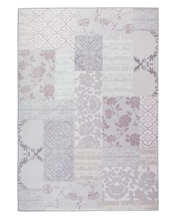 Matto monivärinen polyesteri 140 x 200 cm itämainen tilkkukuvio lyhyt nukka liukumaton moderni tyyli