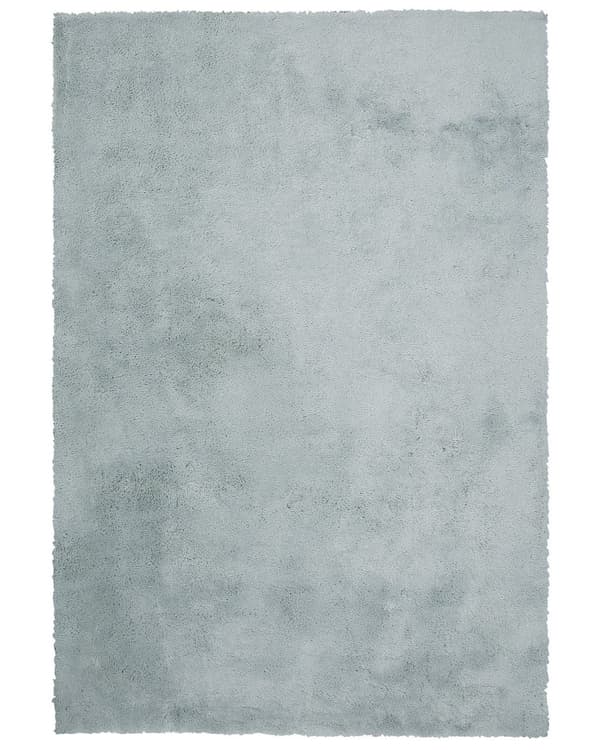Gulvtæppe Grøn Polyester og Bomuld 160 x 230 cm Stor Blød Fluffy Shaggy Uldtæppe til Gulv Entré Stue Sofabord Spisebord Moderne Pigeværelse