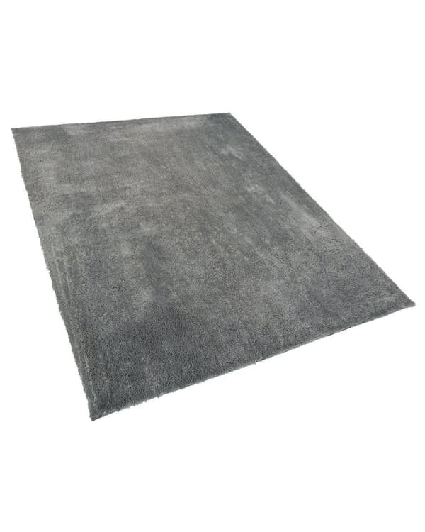 Gulvtæppe Lysegrå Polyester og Bomuld 200 x 300 cm Kæmpe Blød Fluffy Shaggy Uldtæppe Gulv Entré Stue Sofabord Spisebord Moderne Pigeværelse