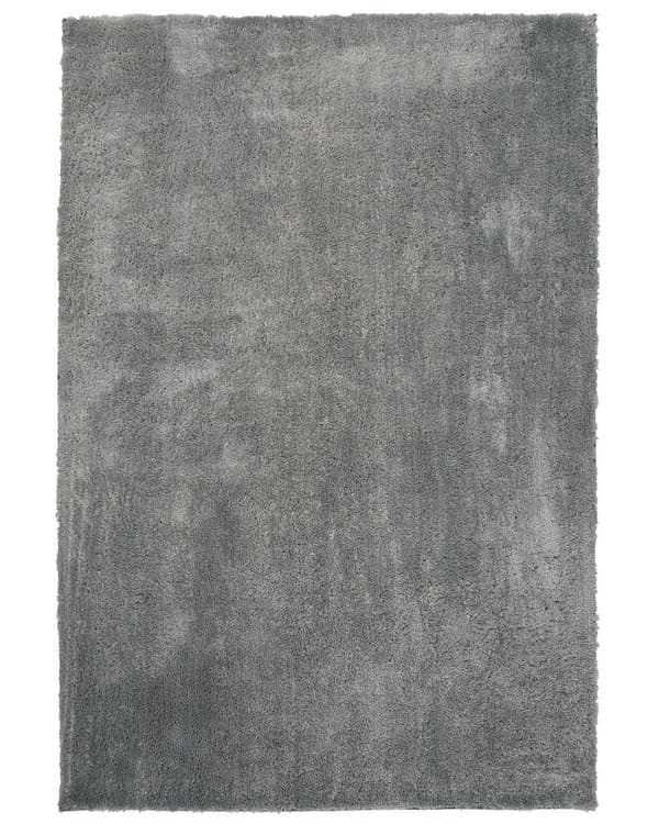 Gulvtæppe Lysegrå Polyester og Bomuld 200 x 300 cm Kæmpe Blød Fluffy Shaggy Uldtæppe Gulv Entré Stue Sofabord Spisebord Moderne Pigeværelse