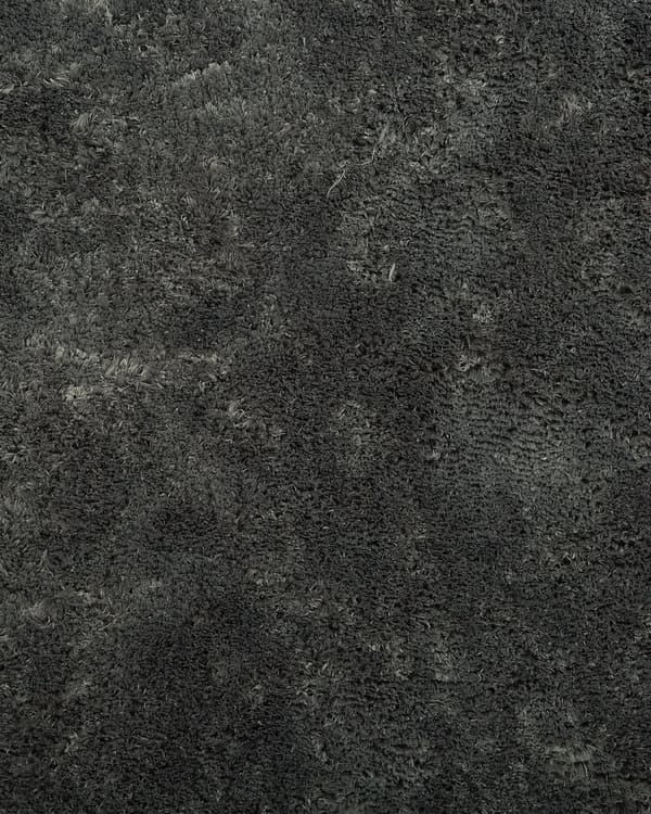 Gulvtæppe Mørkegrå Polyester og Bomuld 200 x 300 cm Stor Blød Fluffy Shaggy Uldtæppe Gulv Entré Stue Sofabord Spisebord Moderne Pigeværelse