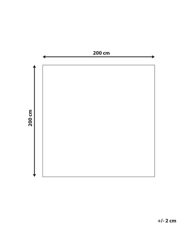 Gulvtæppe Mørkeblå Polyester og Bomuld 200 x 200 cm Stor Blød Fluffy Shaggy Uldtæppe Gulv Entré Stue Sofabord Spisebord Moderne Pigeværelse