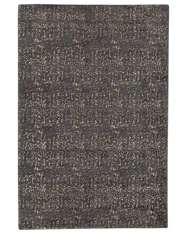Matto tummanharmaa kulta viskoosi 160 x 230 cm käsintehty lattialämmitykseen suorakulmio rustiikkinen tyyli