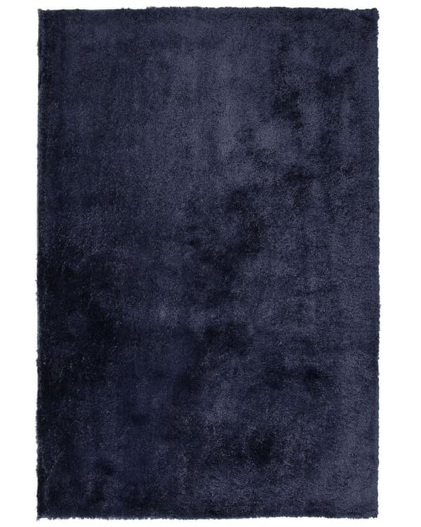 Trasmatta Blå Bomull Polyester Blandning 140 x 200 cm Fluffig Tät