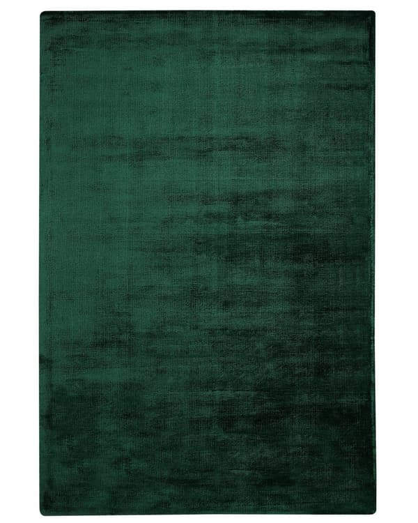 Matta Mörkgrön Viskos 160 x 230 cm Tuftad Låg lugg Modern