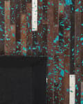Pikkukuva 6 / 7: Matto ruskea sininen 160 x 230 cm nahka