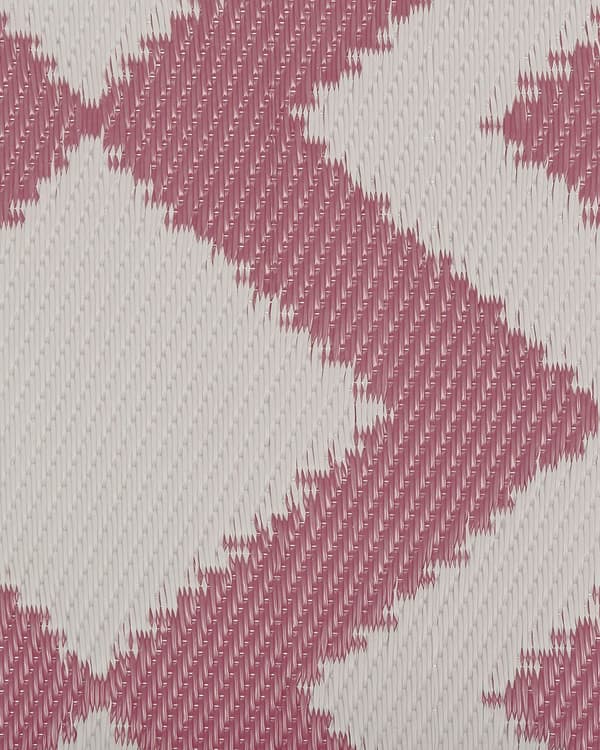Inomhus Utomhus Matta 120 x 180 cm av Syntetiskt Material i Rosa Färg med Geometriskt Mönster i Modern Stil