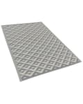 Miniatyrbild 4 av 6: Utomhus Matta Grå Syntetisk 120 x 180 cm Diamant Geometriskt Mönster Miljövänlig Modern Minimalist