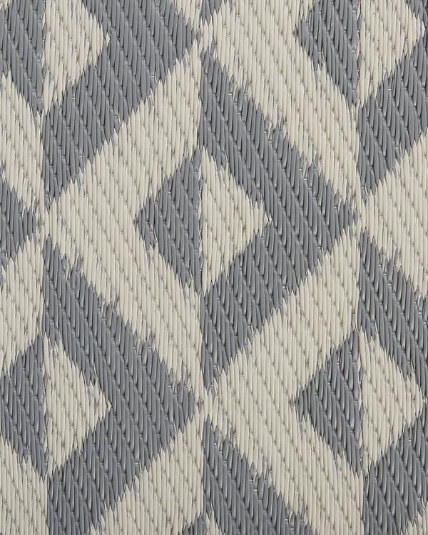 Utomhus Matta Grå Syntetisk 120 x 180 cm Diamant Geometriskt Mönster Miljövänlig Modern Minimalist