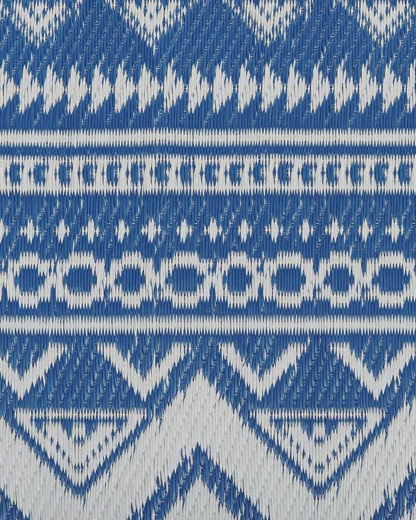Ulkomatto sininen synteettinen 120 x 180 cm ympäristöystävällinen skandinaavi moderni minimalistinen