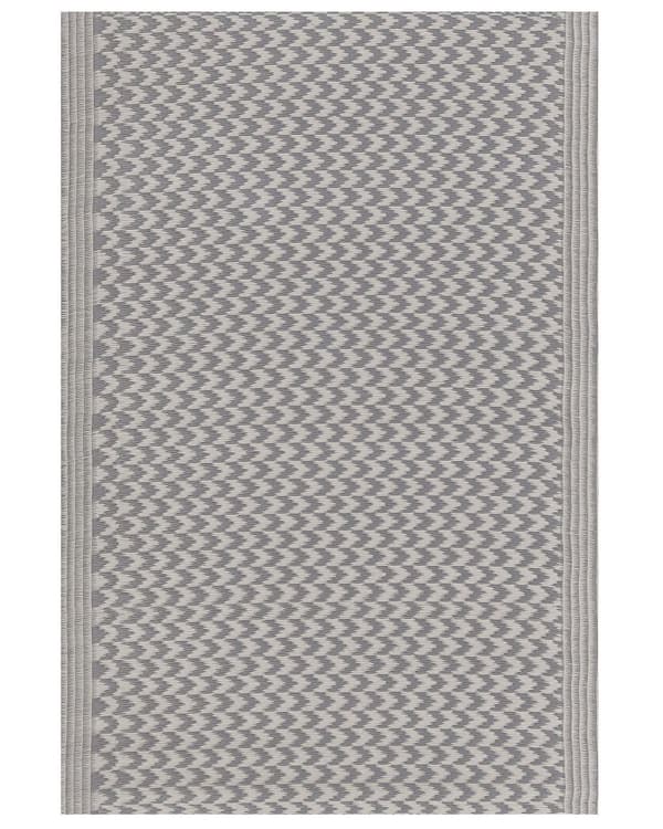 Ulkomatto harmaa synteettinen suorakulmio 60 x 90 cm kuvioitu parveke kalusteet