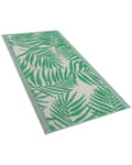 Pikkukuva 4 / 6: Ulkomatto vihreä 60 x 105 cm polypropeeni palmunlehti suorakulmio kaksipuolinen