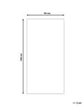 Pikkukuva 3 / 6: Ulkomatto musta synteettinen 90 x 180 cm ympäristöystävällinen moderni minimalistinen tyyli