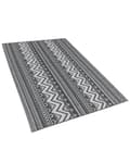 Pikkukuva 4 / 6: Ulkomatto musta synteettinen 120 x 180 cm ympäristöystävällinen skandinaavi moderni minimalistinen