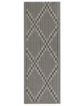 Pikkukuva 1 / 6: Ulkomatto ruskeanharmaa 60 x 105 cm geometrinen kuvio patio terassi sisäkäyttö olohuone