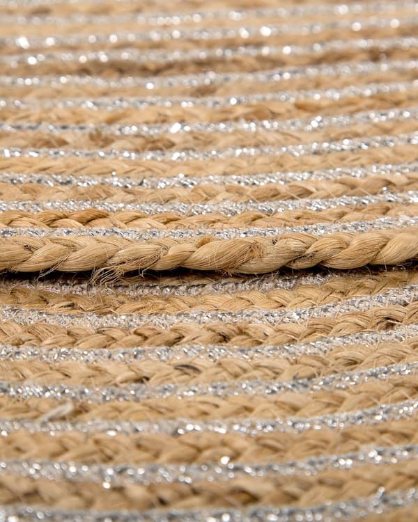 Matto beige juutti ⌀ 140 cm punottu pyöreä boho rustiikkinen tyyli