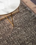 Miniatyrbillede 2 af 6: Gulvtæppe Grå og Guld Viskose 160 x 230 cm Dekorativ Håndvævet Blød Tæppe til Stue Soveværelse Entré under Sofabord Design til Pigeværelse